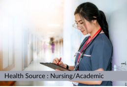 nurse writing on clipboard