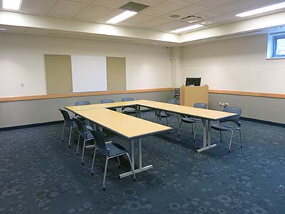 Room with chairs and tables